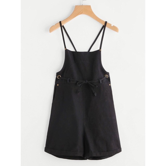 Donating soon! Cross Back Overall Shorts - Picture 1 of 5